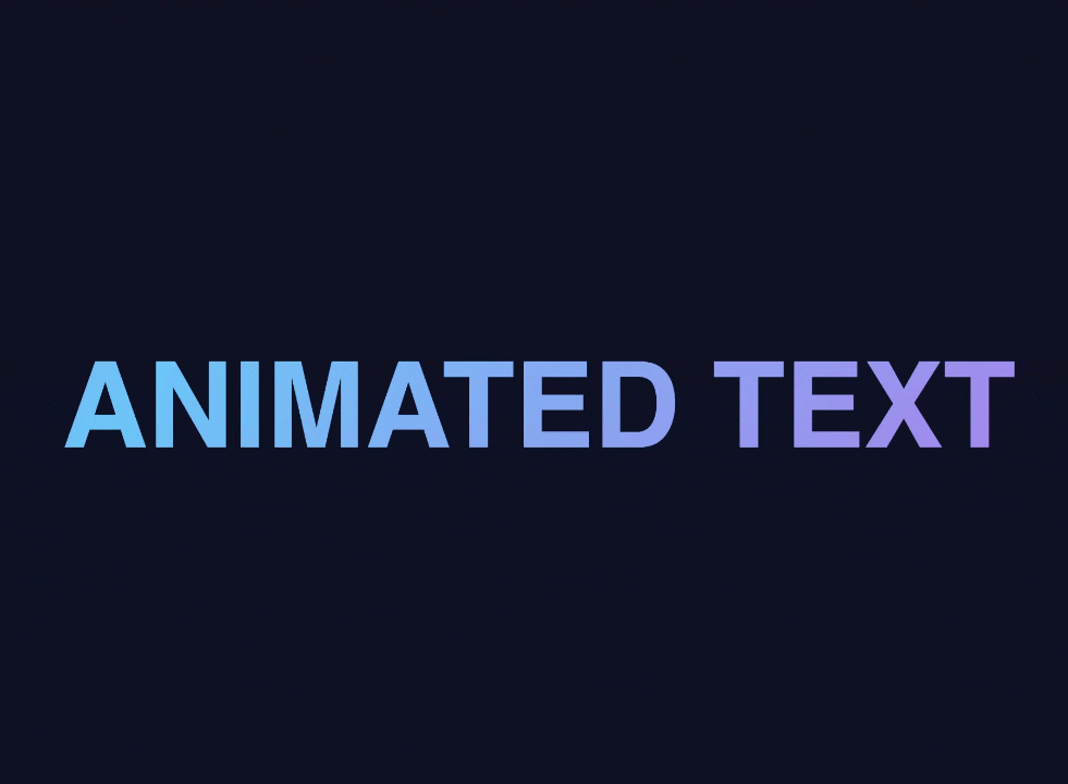 Animated text background effect using for homepage