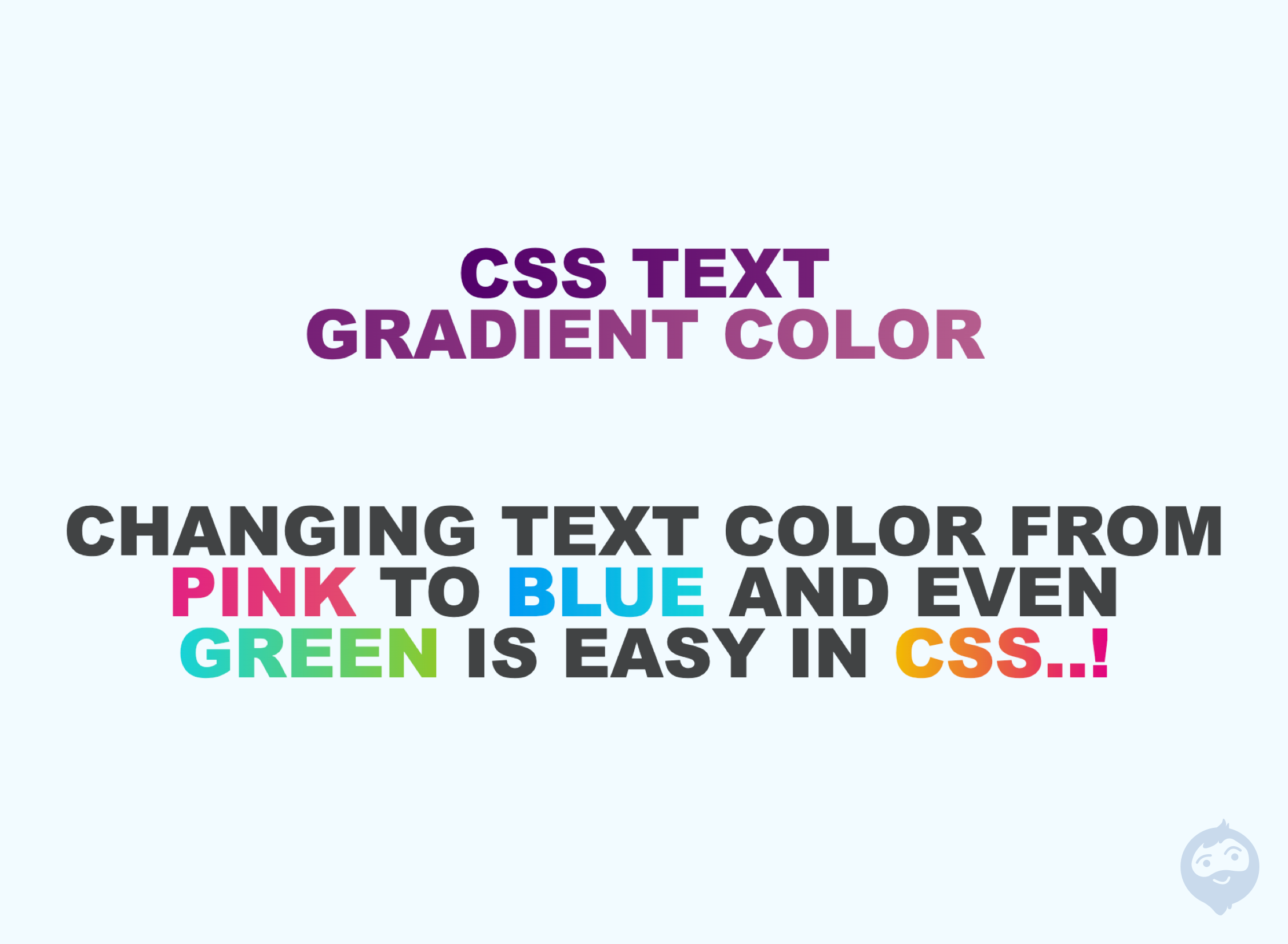 CSS only text gradient colors